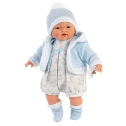 Hiszpańska lalka chłopiec bobas Roberto 33 cm płacze