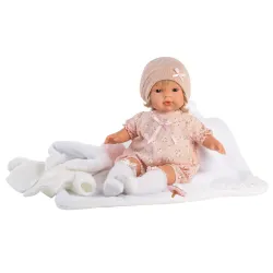 Lalka hiszpańska Lola 38 cm płacze kocyk
