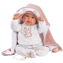 Lalka hiszpańska Bobas Tina 44 cm płacze