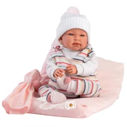 Lalka hiszpańska Bobas Tina 44 cm płacze