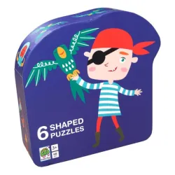 Puzzle dla dzieci w ozdobnym pudełku, Pirat,