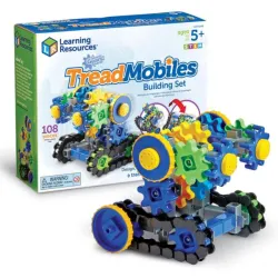 Klocki, Koła Zębate, Pojazdy Gąsienicowe, Gears! Gears! Gears! Zestaw konstrukcyjny, 108 elementów