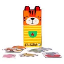 Puzzle dla Dzieci, 6 Układanek po 2 elementy, Zwierzątka, Bobo