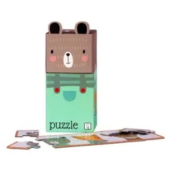 Puzzle dla Dzieci, 12 elementów, Zwierzątka, Bobo