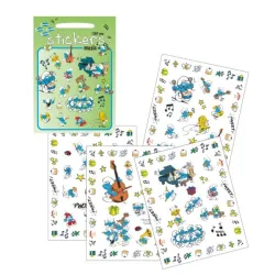 Zestaw Naklejek 180 szt., Muzyka - SMERFY, Barbo Toys