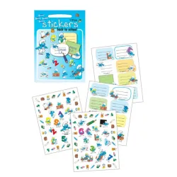 Zestaw Naklejek 110 szt., Szkoła - SMERFY, Barbo Toys