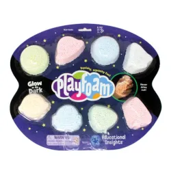 Playfoam, Masa piankowa świecąca w ciemności, modelina, zestaw 8 kolorów