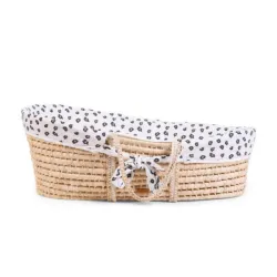 Childhome Kosz Mojżesza Basic z materacykiem + Pokrowiec Jersey Leopard