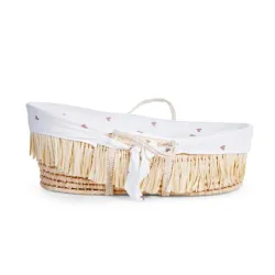 Childhome Kosz mojżesza Boho z materacykiem + Pokrowiec Jersey Hearts