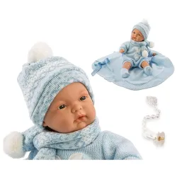 Hiszpańska lalka bobas chłopiec Joel płacze 38cm