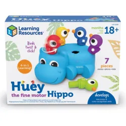 Sorter, Zestaw do Ćwiczenia Motoryki Rączek, Hipopotam Huey
