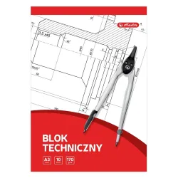 Blok Techniczny A3 10 kart. Biały