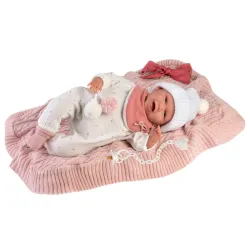 Llorens 74002 Lalka Śmiejący się bobas Mimi 42 cm