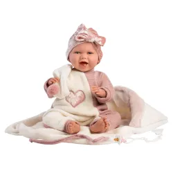 Llorens 74008 Lalka Śmiejący się bobas Mimi 42 cm