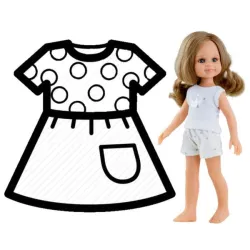 PAOLA REINA Ubranko piżama dla lalek 32 cm 53201