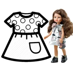 PAOLA REINA Ubranko dla lalek 32 cm 54457