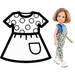 PAOLA REINA Ubranko dla lalek 32 cm 54467