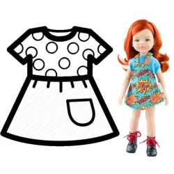 PAOLA REINA Ubranko dla lalek 32 cm 54525
