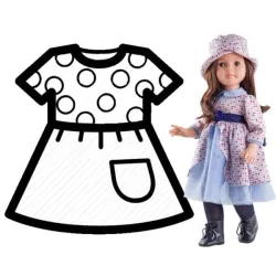 PAOLA REINA Ubranko dla lalek 60 cm 56558