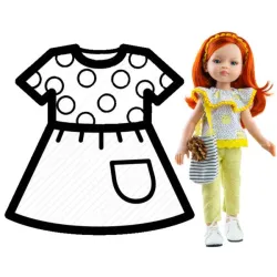 PAOLA REINA Ubranko dla lalek 32 cm 54432