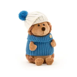 Przytulanka Jeżyk w biało-niebieskiej czapce - 18cm