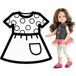 PAOLA REINA Ubranko dla lalek 32 cm 54859
