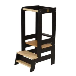 MeowBaby® Kitchen Helper, Lite Drewno Czarny Pomoc