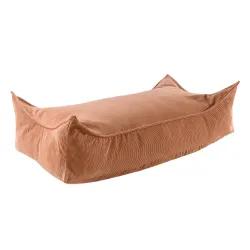 MeowBaby® Pufa Dziecięca, Prostokątna, Sztruksowa,