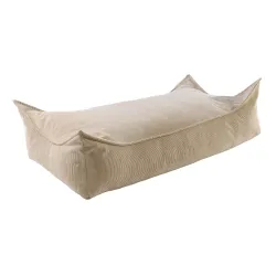 MeowBaby® Pufa Dziecięca, Prostokątna, Sztruksowa,