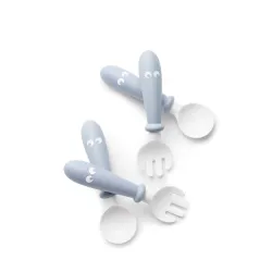 BABYBJORN - sztućce, 4 szt. Powder Blue
