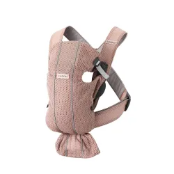BABYBJORN MINI 3D Mesh – nosidełko, Zgaszony Róż
