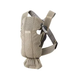 BABYBJORN MINI 3D Mesh – nosidełko, Szary Beż