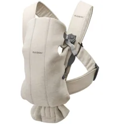 BABYBJORN MINI 3D Jersey – nosidełko, Jasny beż