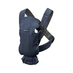 BABYBJORN MINI 3D Mesh – nosidełko, Ciemny Niebies