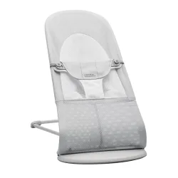 BABYBJORN - leżaczek BALANCE SOFT MESH - Szary/Bia