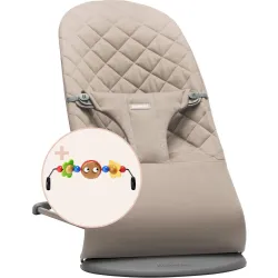 BABYBJORN - leżaczek BLISS Woven, Piaskowoszary +