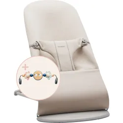 BABYBJORN - leżaczek BLISS 3D Jersey - Jasnobeżowy