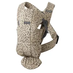 BABYBJORN MINI Woven – nosidełko, Beige/Dark grey