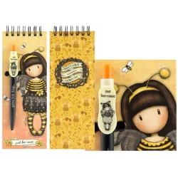 Notes z długopisem Santoro – Gorjuss Bee Loved (Just BeeCause)