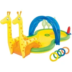 Dmuchany basen dla dzieci – WODNY PLAC ZABAW ZOO 239 x 206 x 86 cm (53060)