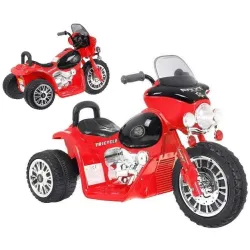 Policyjny Motor dla dziecka - czerwony