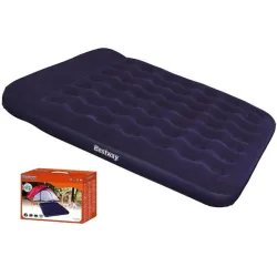 Dmuchany materac welurowy z pompką BESTWAY 203 x 183 x 28 cm