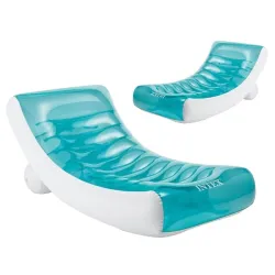 Dmuchany, profilowany materac plażowy Intex – Rockin’ Lounge 188 x 99 cm