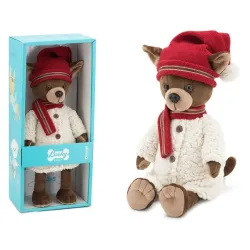 Przytulanka piesek Lucky Kiki w płaszczyku - 38cm