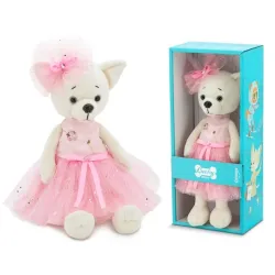 Przytulanka piesek Lucky Lili w różowej sukience - 38cm