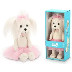 Przytulanka piesek Lucky Mimi w różowej spódniczce - 38cm