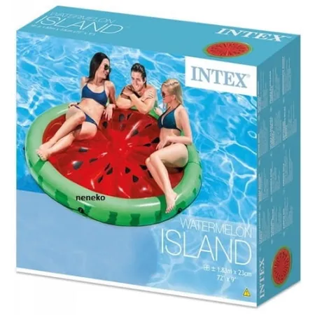 Wyspa pływająca, materac plażowy Intex - Arbuz 183 x 23 cm