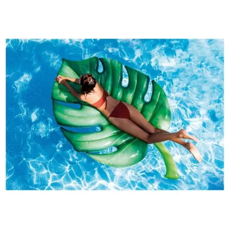 Wyspa pływająca, materac plażowy Intex – Liść 213x142 cm