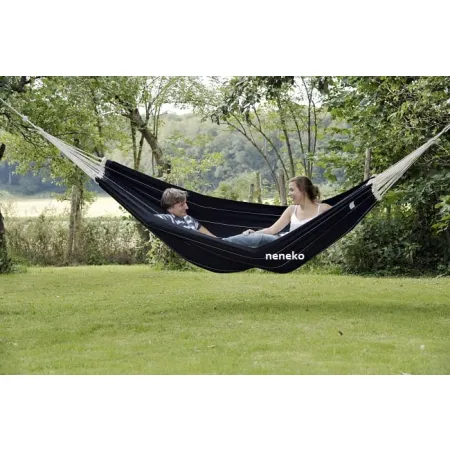 Hamak dwuosobowy BARBADOS BLACK 230x150cm