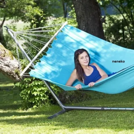 Hamak dwuosobowy MIAMI AQUA 220x120cm